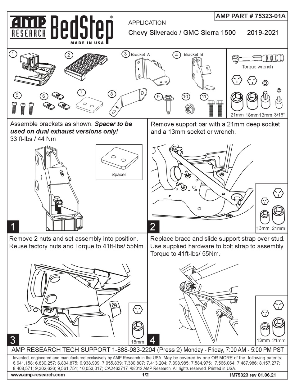 AMP RESEARCH BEDSTEP 7532301A MANUAL Pdf Download ManualsLib