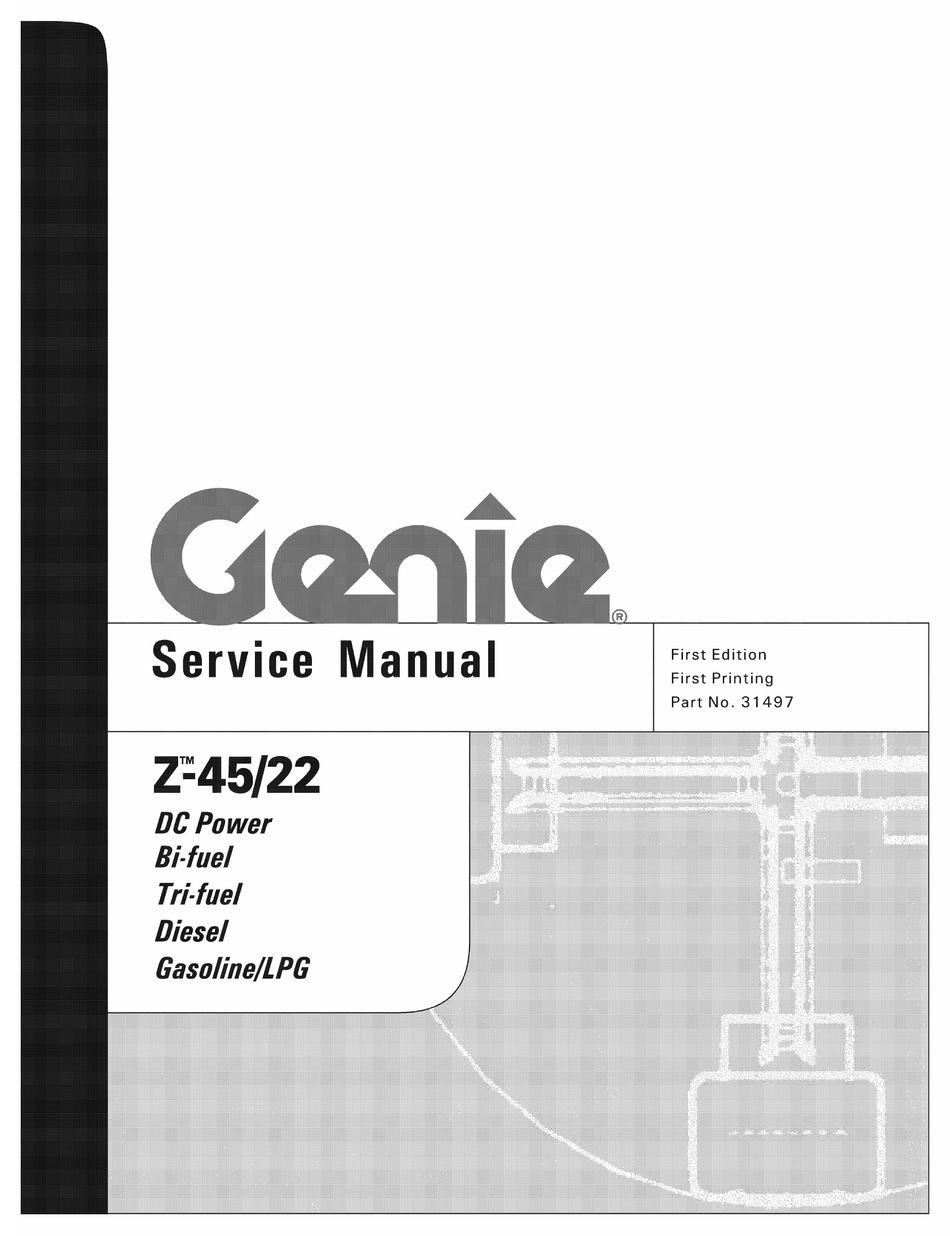 GENIE Z45/22 SERVICE MANUAL Pdf Download ManualsLib