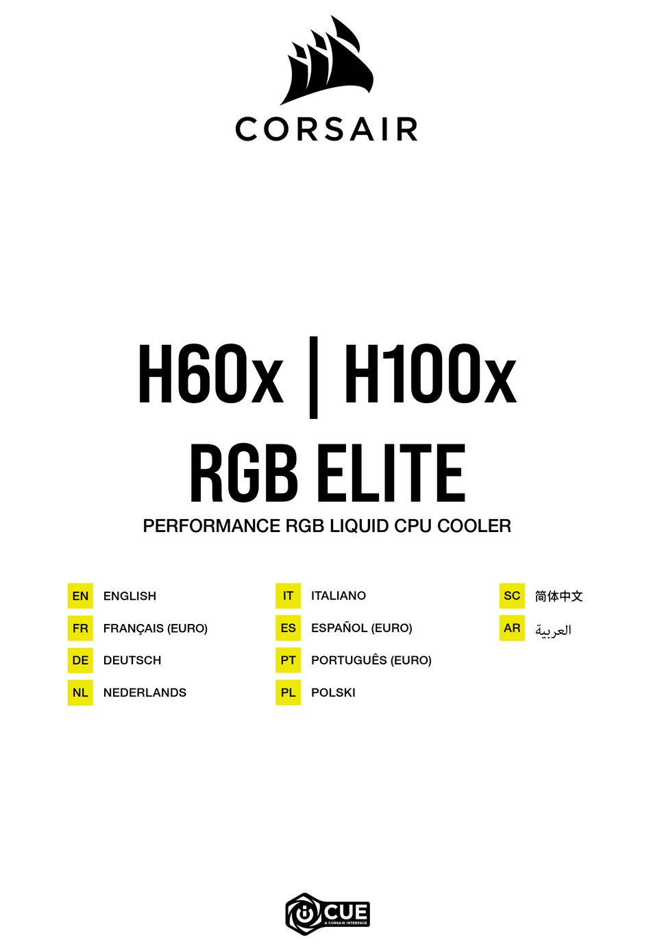 CORSAIR RGB ELITE H60X INSTRUCTIONS MANUAL Pdf Download | ManualsLib