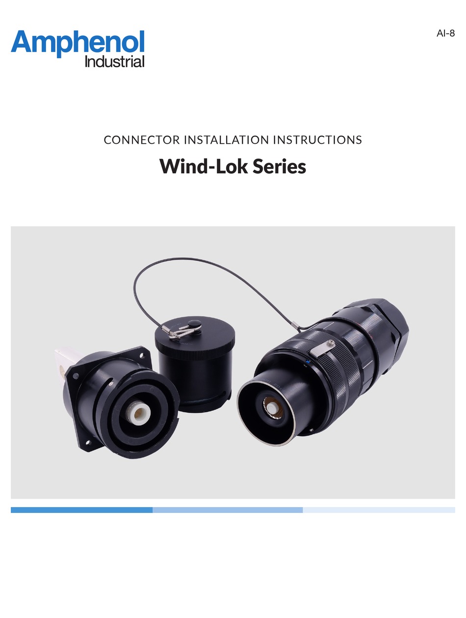AMPHENOL WINDLOK SERIES INSTALLATION INSTRUCTIONS MANUAL Pdf Download