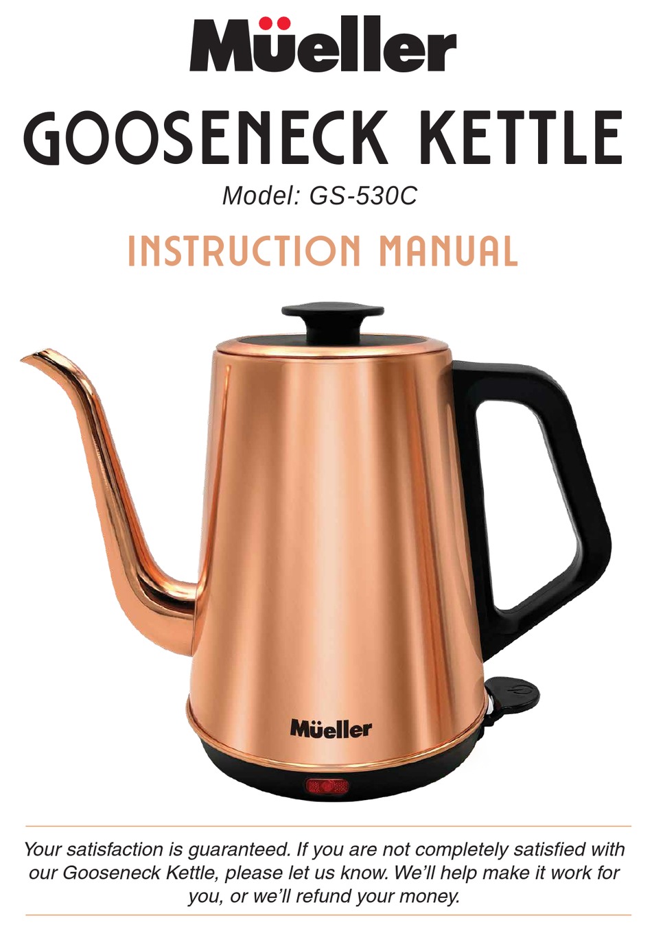 MUELLER GS530C INSTRUCTION MANUAL Pdf Download ManualsLib