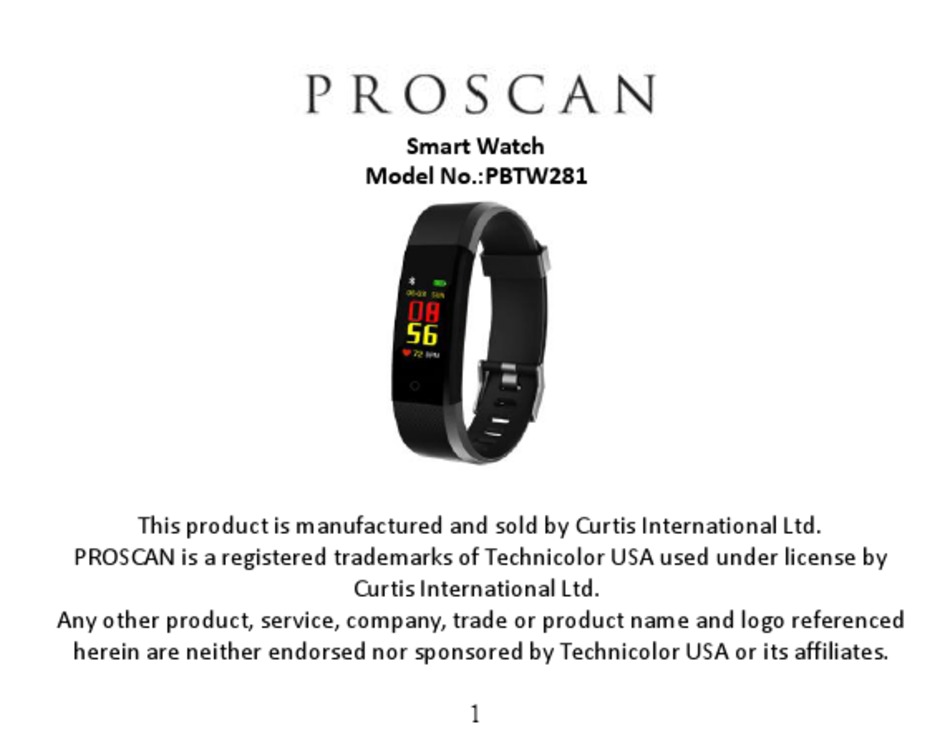 PROSCAN PBTW281 MANUAL Pdf Download ManualsLib