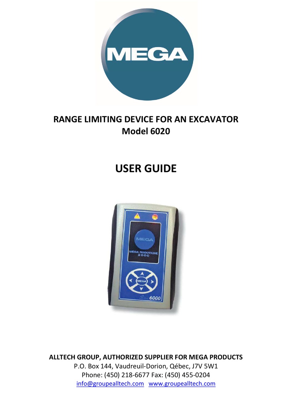 MEGA 6020 USER MANUAL Pdf Download ManualsLib