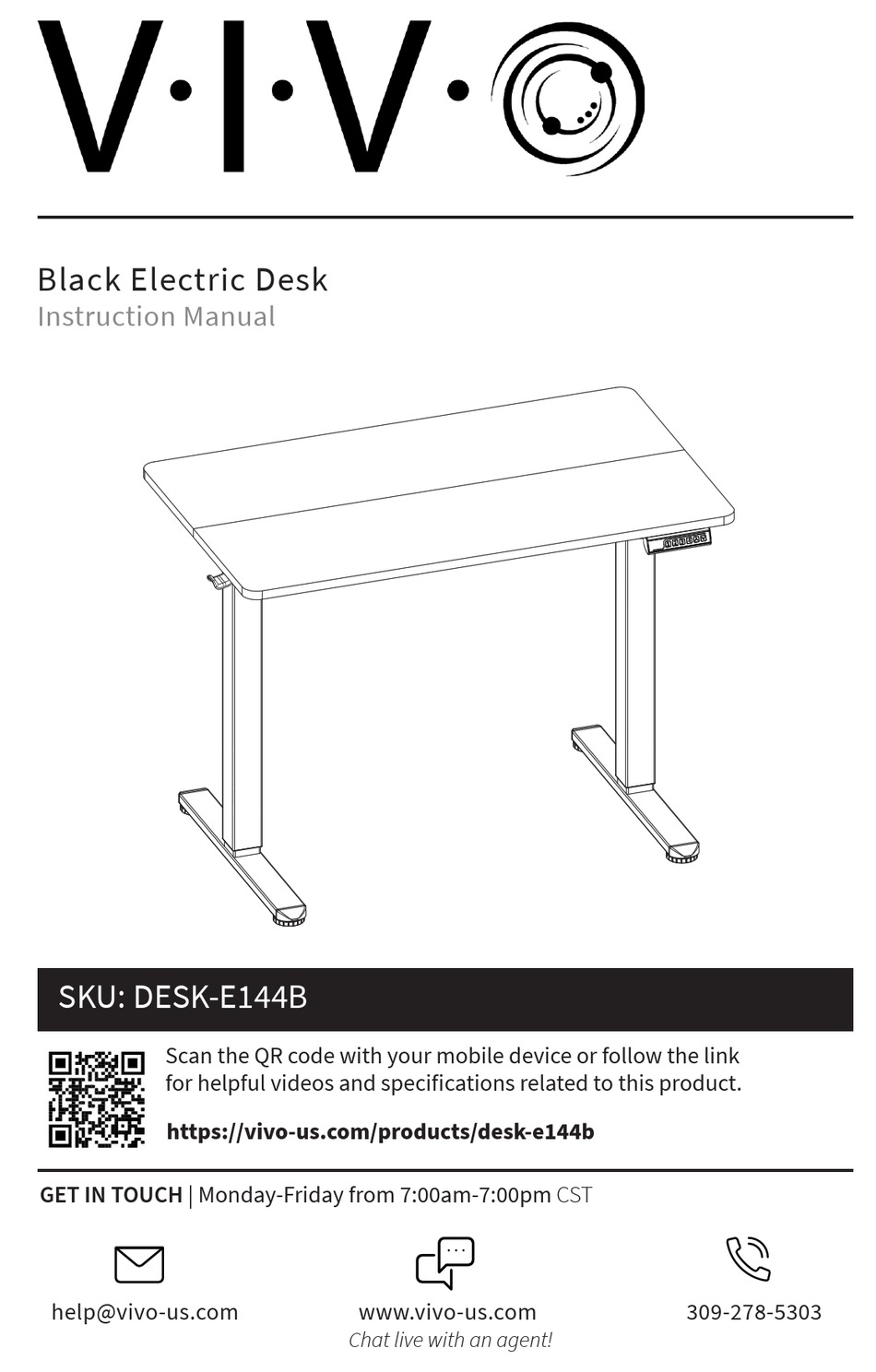 VIVO DESKE144B INSTRUCTION MANUAL Pdf Download ManualsLib