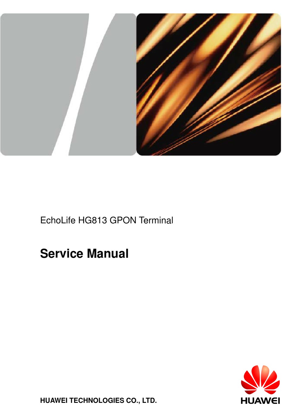 HUAWEI ECHOLIFE HG813 SERVICE MANUAL Pdf Download | ManualsLib