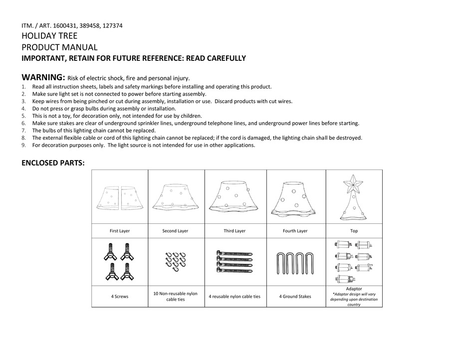 COSTCO 1600431 PRODUCT MANUAL Pdf Download ManualsLib