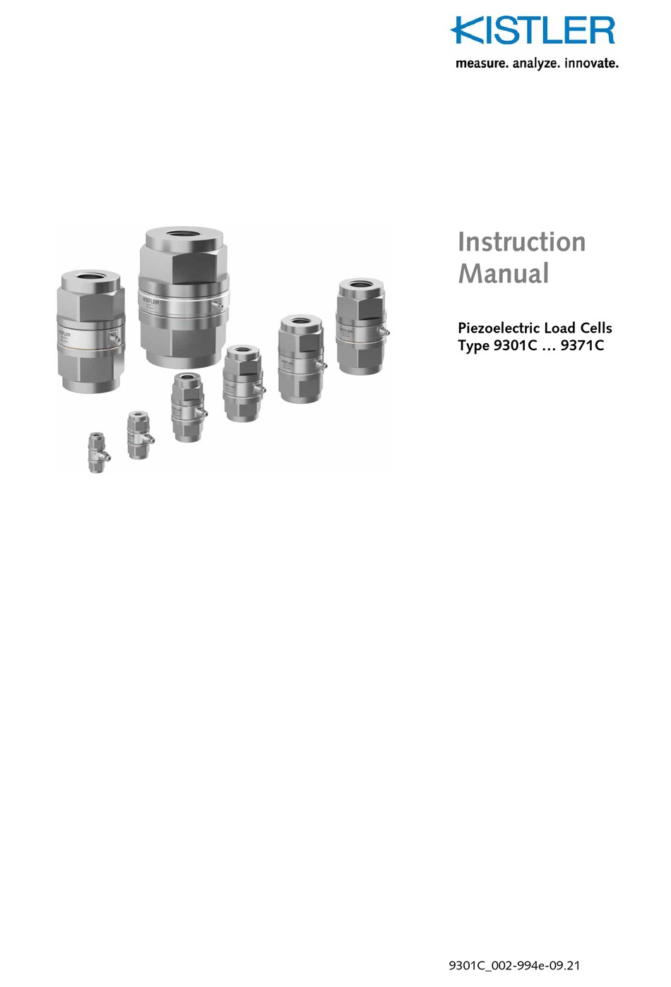 KISTLER 93 1C SERIES INSTRUCTION MANUAL Pdf Download ManualsLib