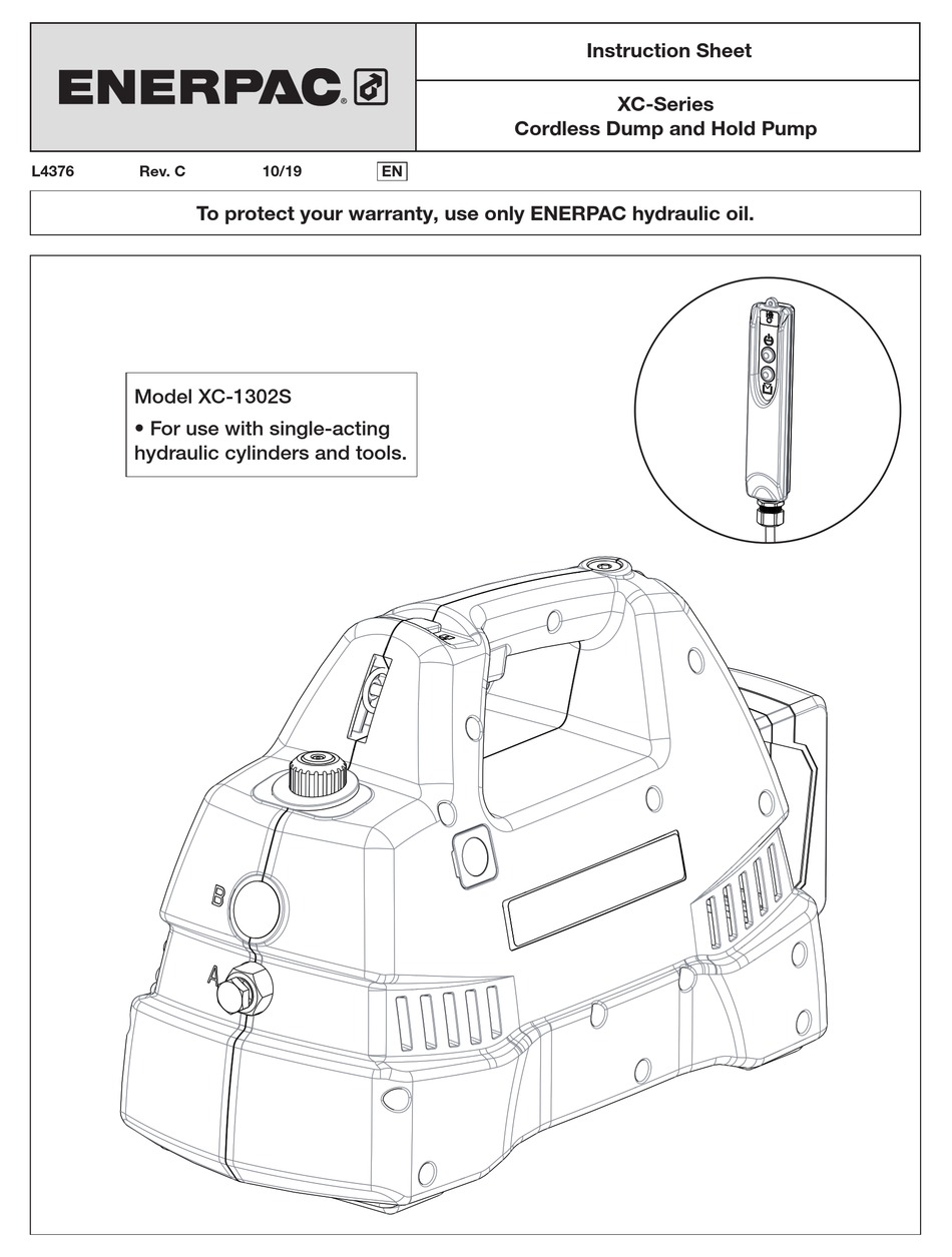 ENERPAC XCSERIES INSTRUCTION SHEET Pdf Download ManualsLib