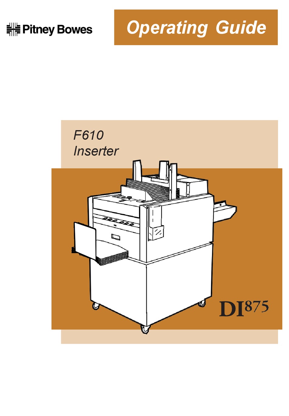 PITNEY BOWES F610 OPERATING MANUAL Pdf Download | ManualsLib