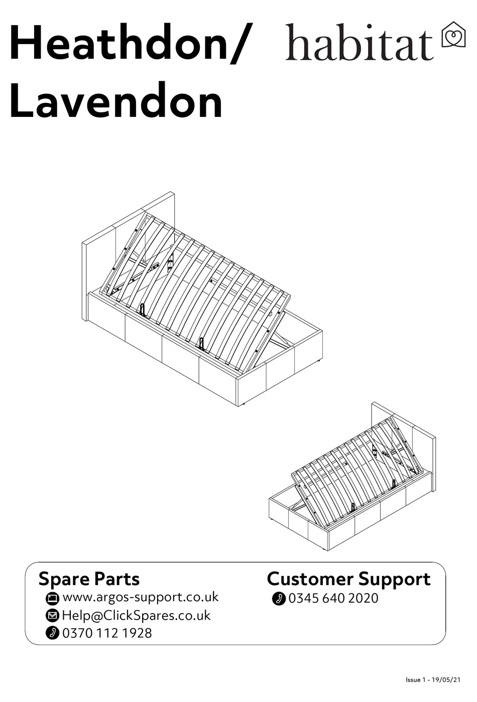 HABITAT HEATHDON ASSEMBLY INSTRUCTIONS MANUAL Pdf Download ManualsLib