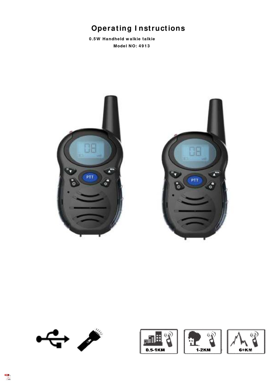 FREETALKER 4913 OPERATING INSTRUCTIONS MANUAL Pdf Download ManualsLib