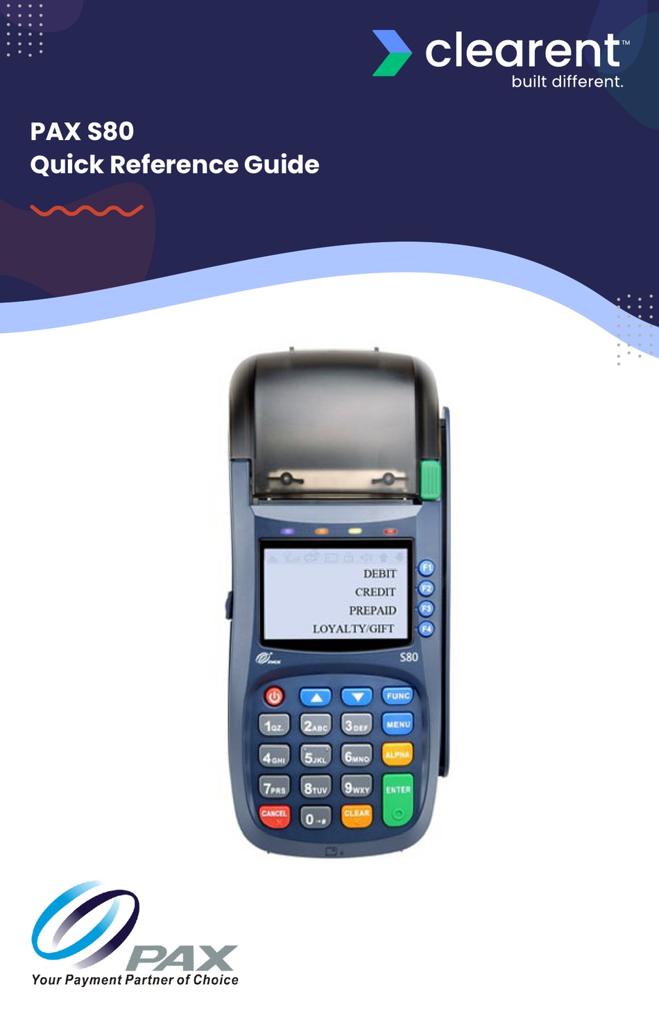 PAX S80 QUICK REFERENCE MANUAL Pdf Download ManualsLib