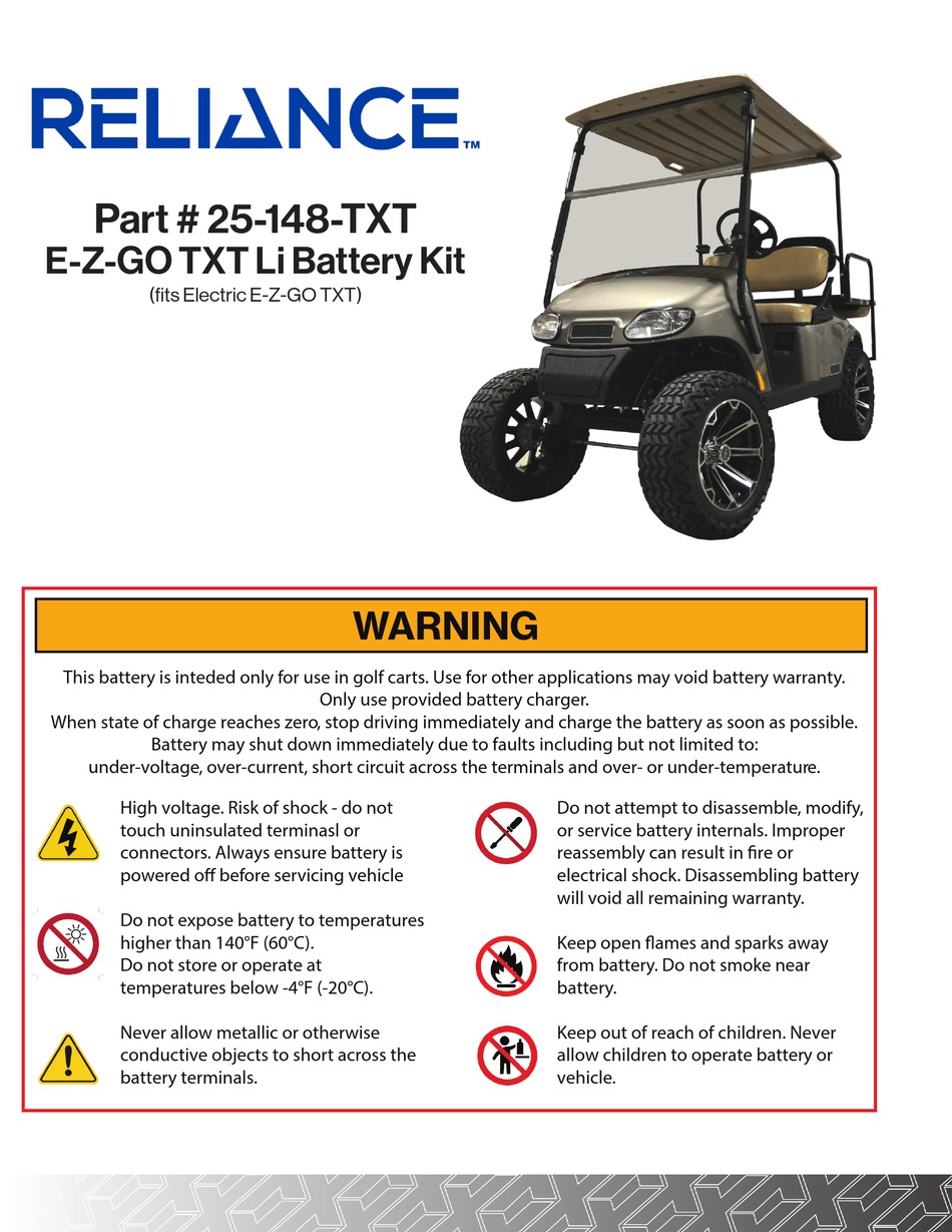 RELIANCE 25148TXT MANUAL Pdf Download ManualsLib