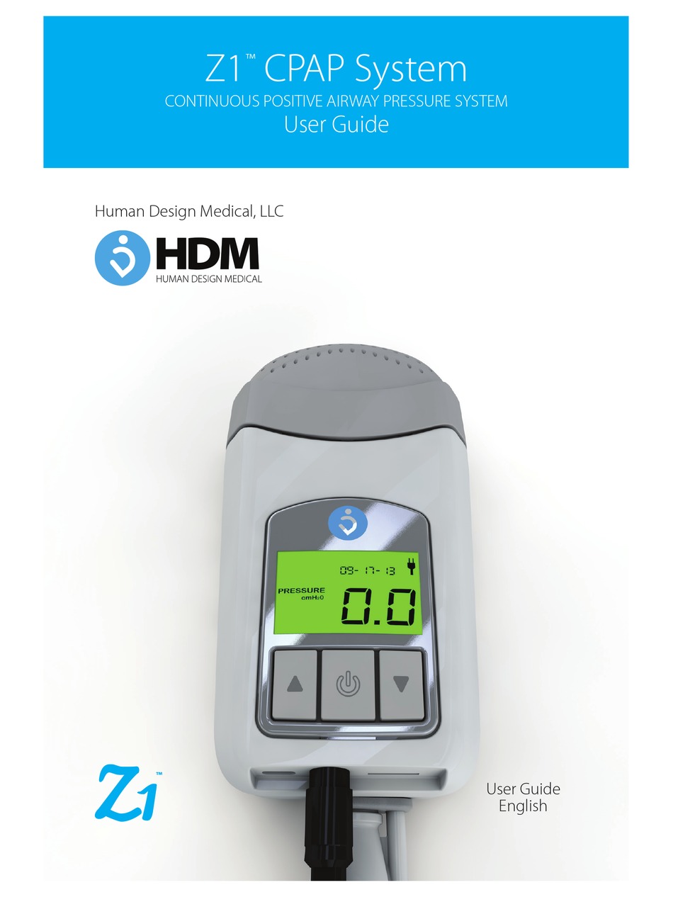 Z1 CPAP SYSTEM USER MANUAL Pdf Download ManualsLib