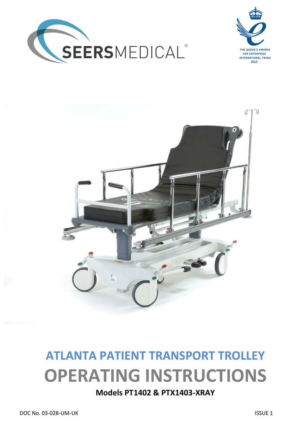 SEERS MEDICAL ATLANTA PT1402 OPERATING INSTRUCTIONS MANUAL Pdf Download