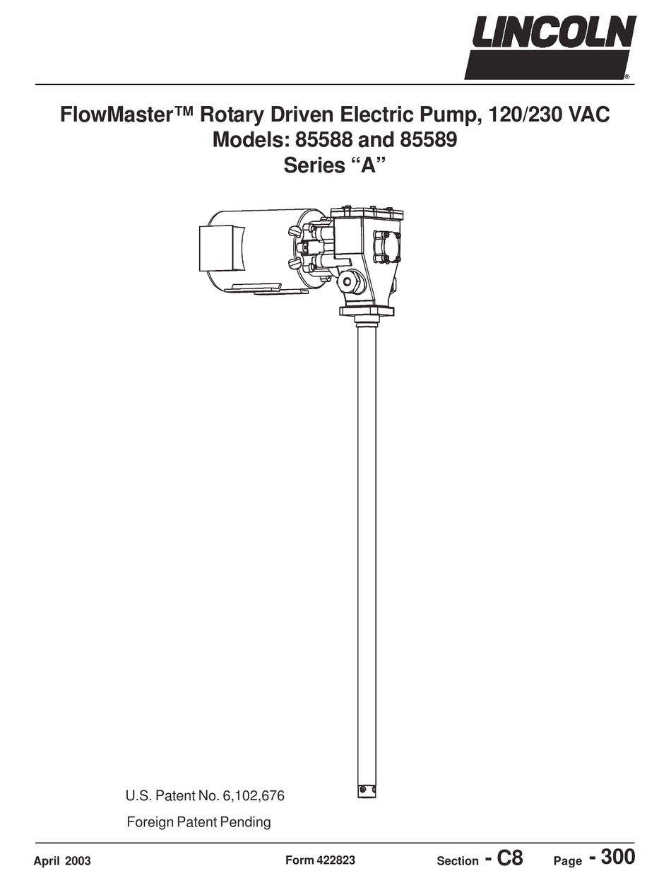 LINCOLN FLOWMASTER 85588 MANUAL Pdf Download ManualsLib