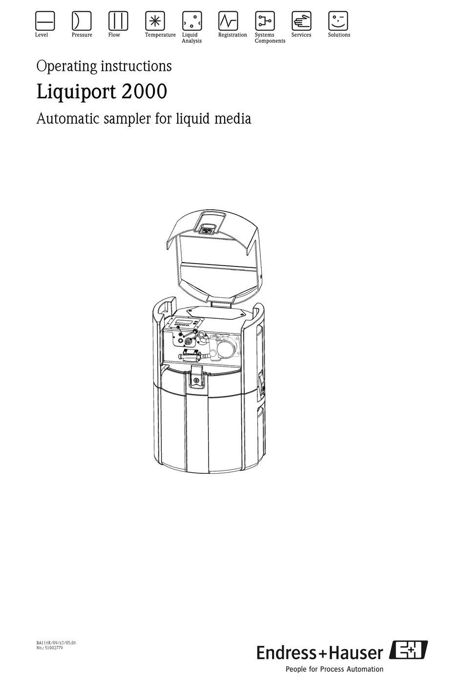 ENDRESS+HAUSER LIQUIPORT 2000 OPERATING INSTRUCTIONS MANUAL Pdf