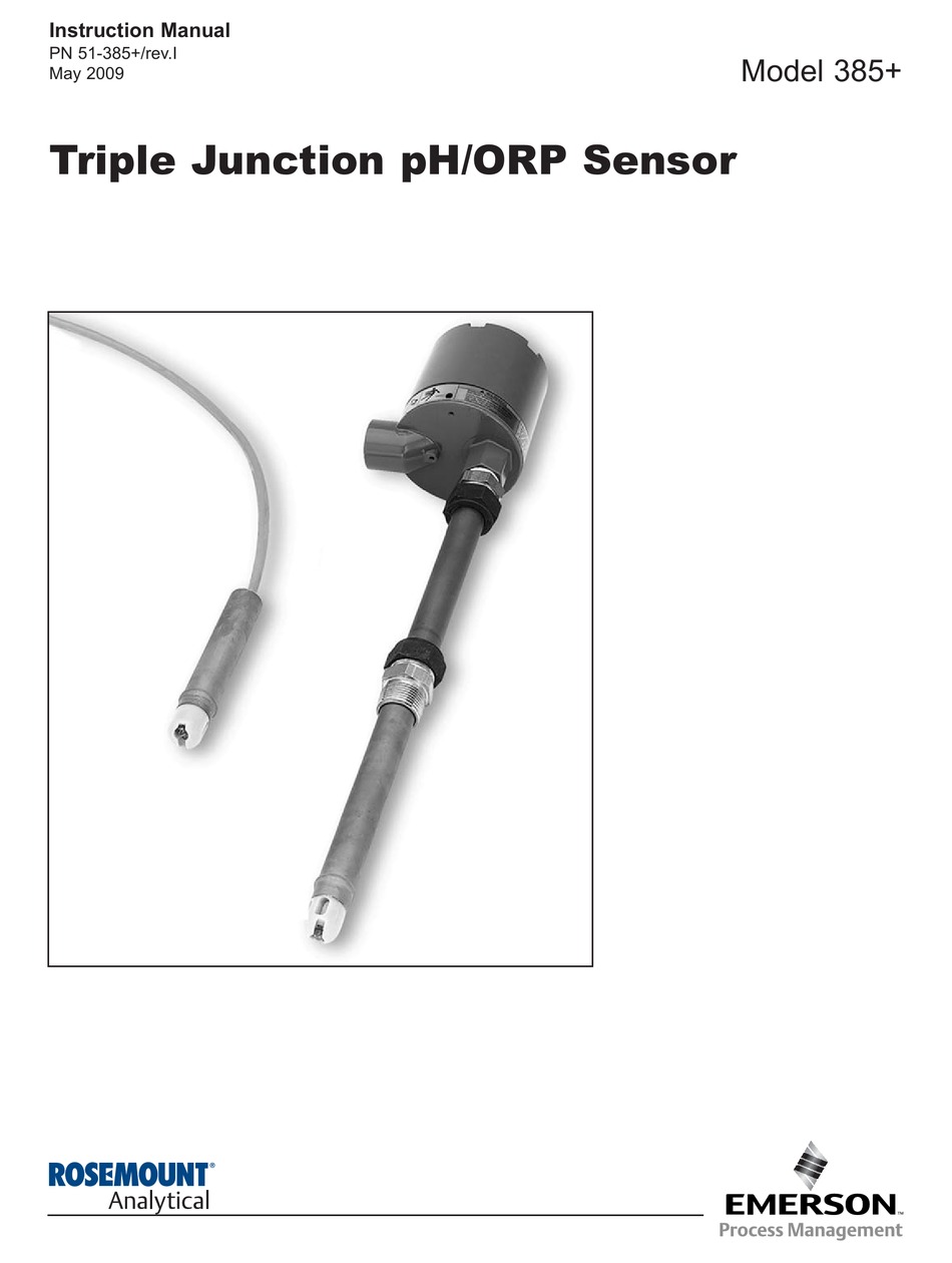 EMERSON ROSEMOUNT ANALYTICAL 385+ INSTRUCTION MANUAL Pdf Download