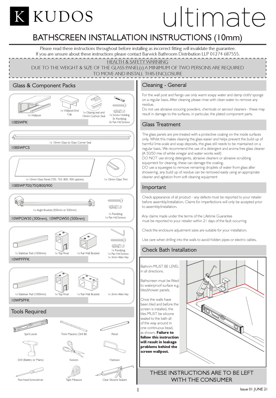 KUDOS ULTIMATE 700 INSTALLATION INSTRUCTIONS MANUAL Pdf Download