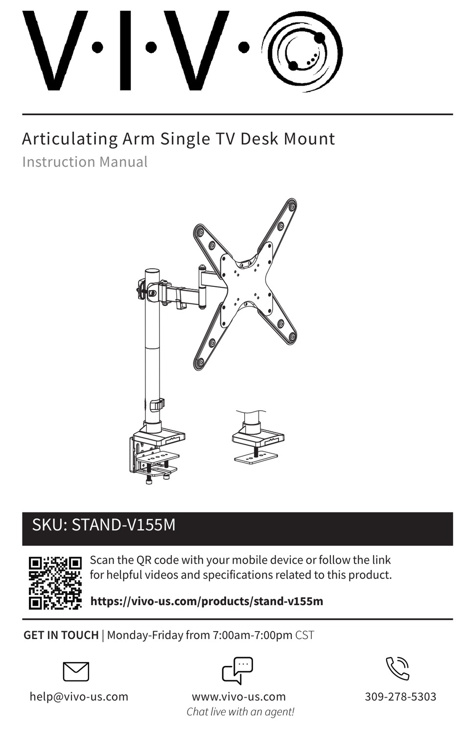 VIVO STANDV155M INSTRUCTION MANUAL Pdf Download ManualsLib