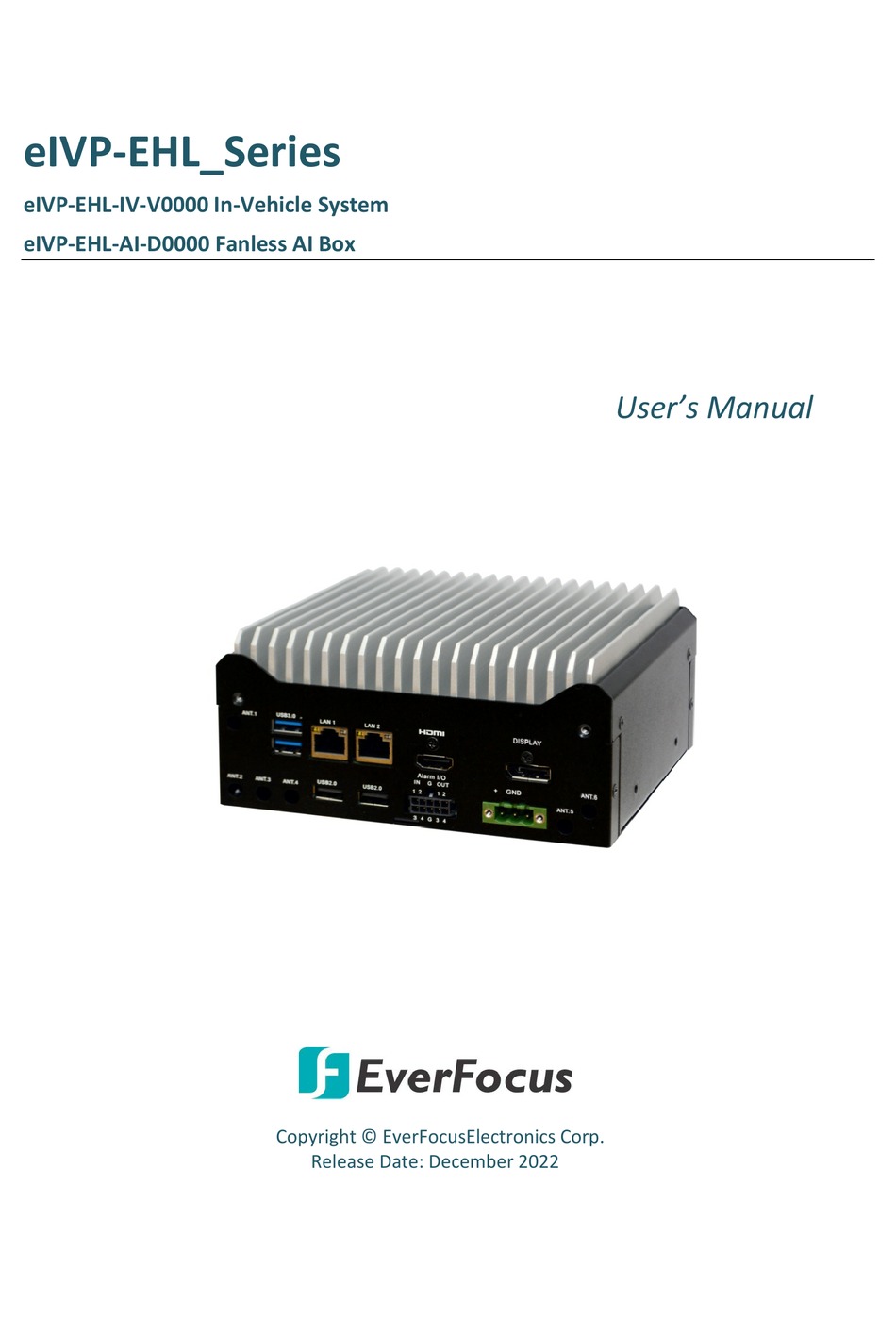 EVERFOCUS EIVPEHL SERIES USER MANUAL Pdf Download ManualsLib