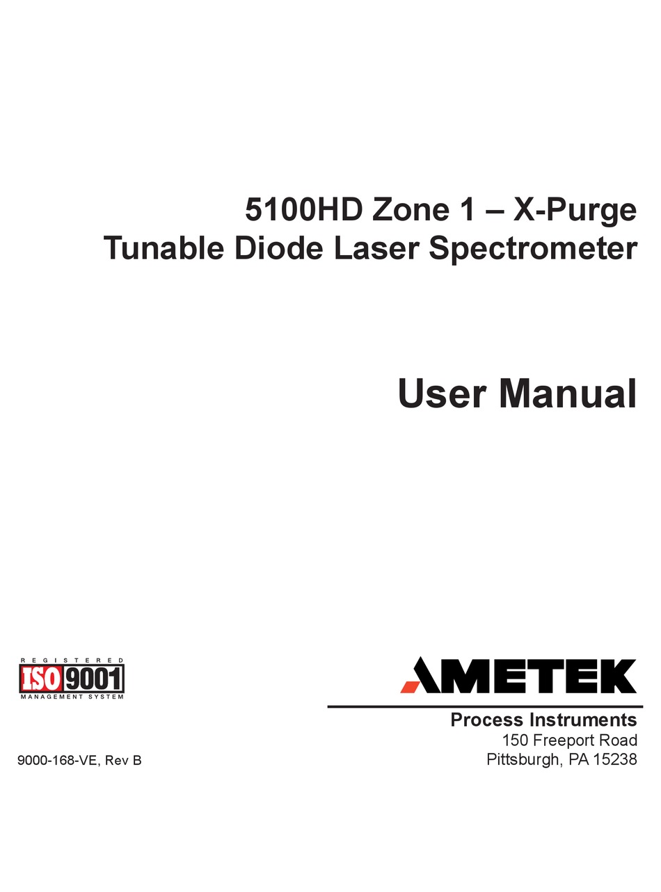 AMETEK 5100HD USER MANUAL Pdf Download ManualsLib