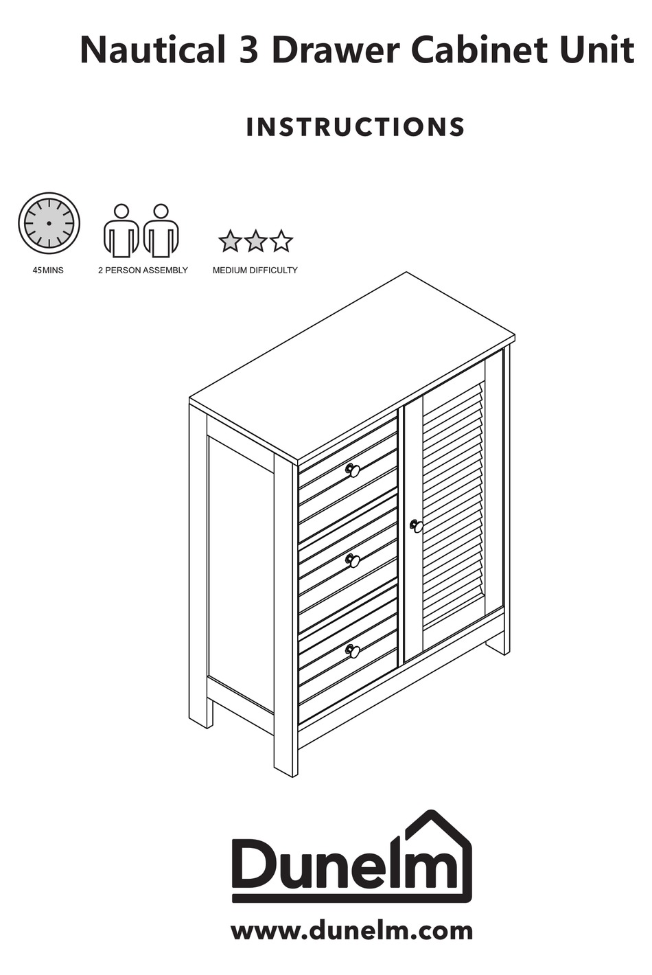 DUNELM NAUTICAL INSTRUCTIONS MANUAL Pdf Download ManualsLib