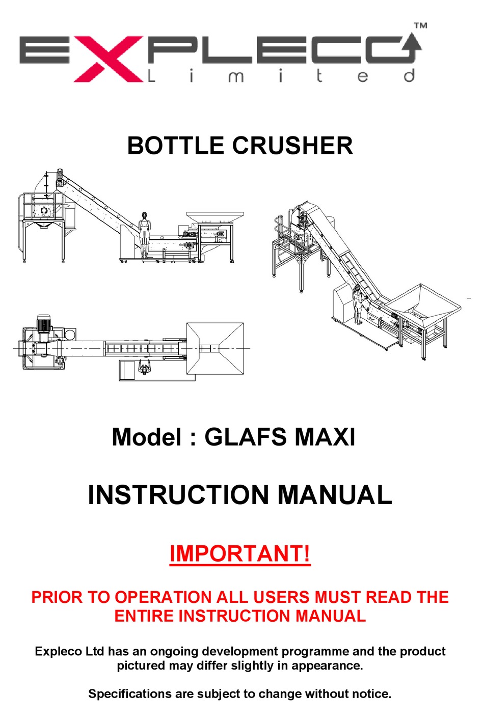EXPLECO GLAFS MAXI INSTRUCTION MANUAL Pdf Download ManualsLib