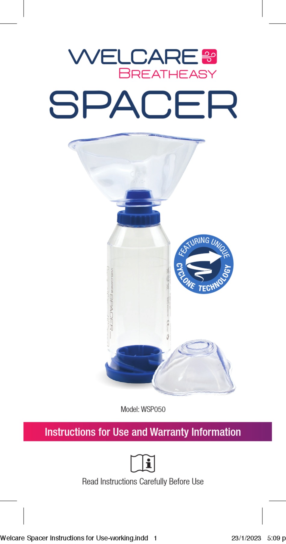 WELCARE BREATHEASY SPACER WSP050 MANUAL Pdf Download ManualsLib