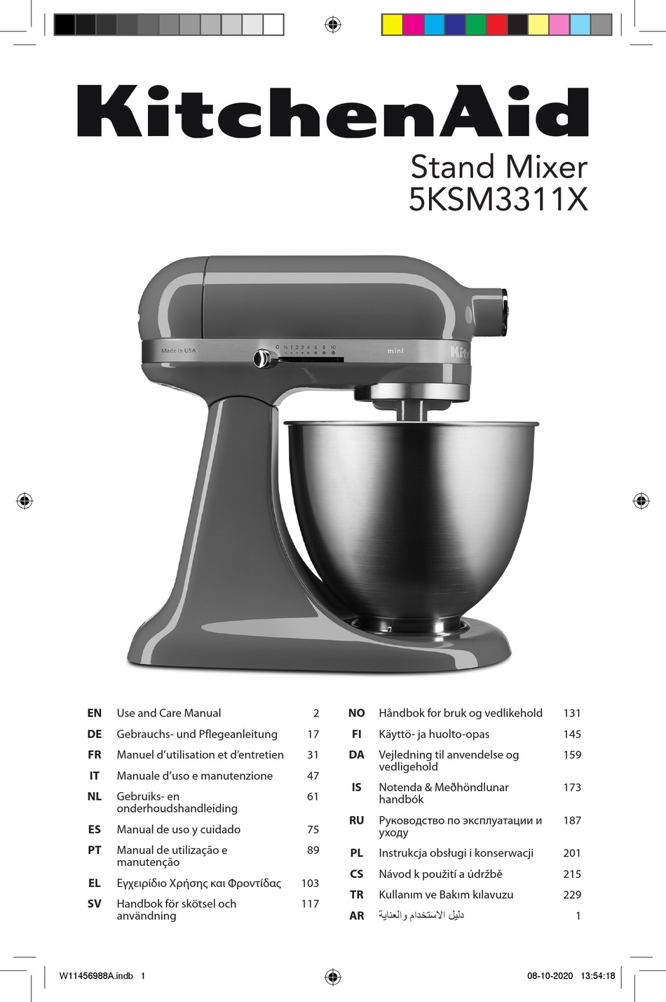 KITCHENAID 5KSM3311X USE AND CARE MANUAL Pdf Download | ManualsLib