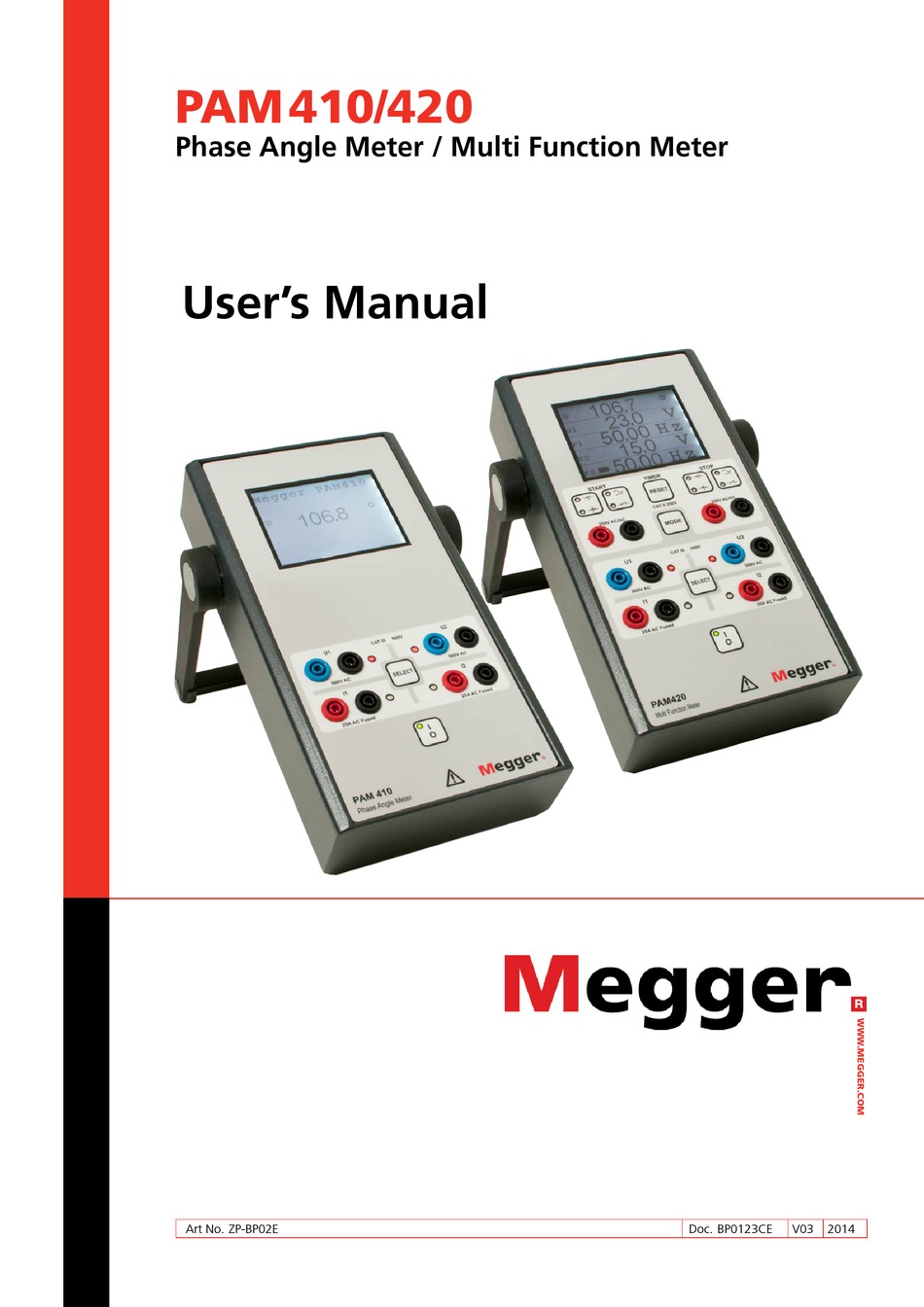 MEGGER PAM410 USER MANUAL Pdf Download ManualsLib