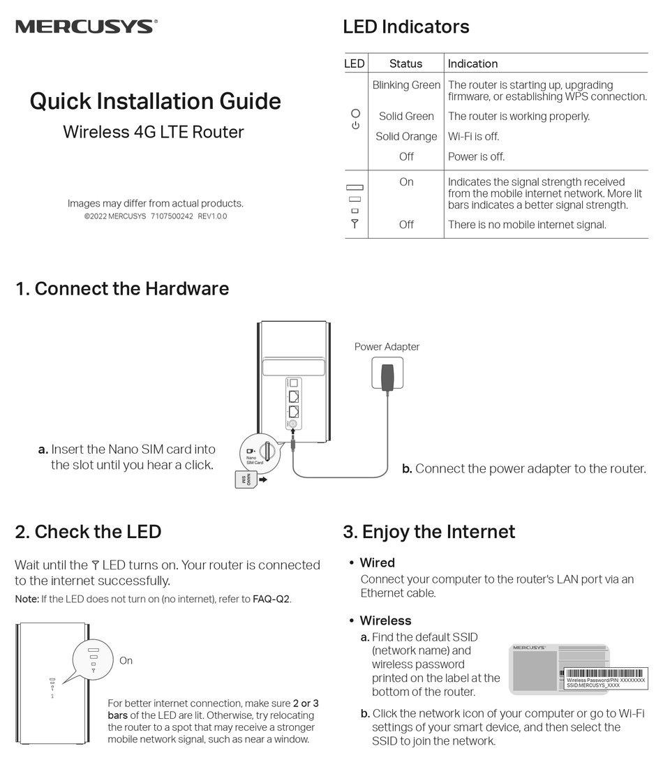 MERCUSYS MB1104G QUICK INSTALLATION MANUAL Pdf Download ManualsLib