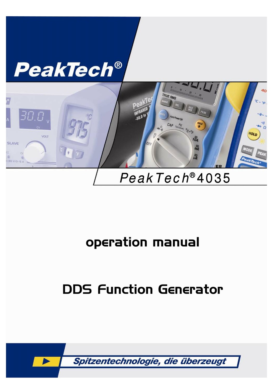 PEAKTECH 4035 OPERATION MANUAL Pdf Download | ManualsLib