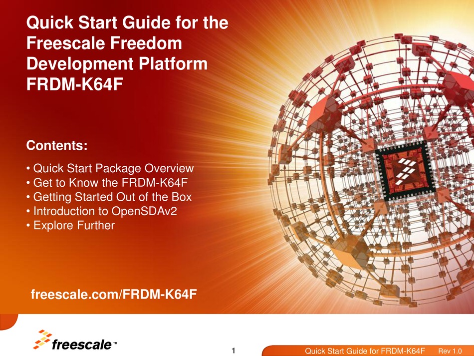 FREESCALE SEMICONDUCTOR FRDMK64F QUICK START MANUAL Pdf Download