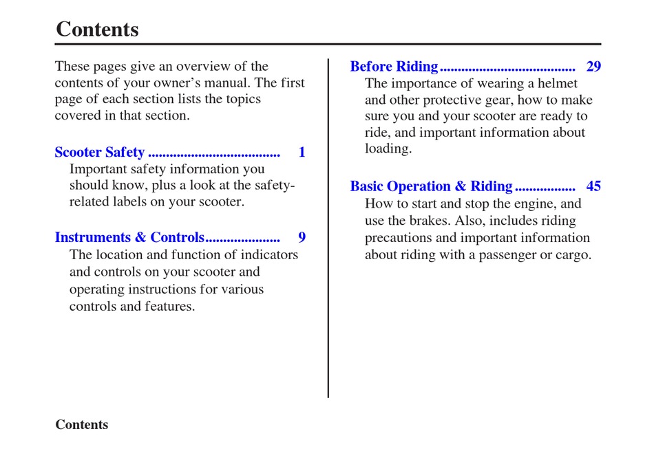 HONDA SH150I 2010 OWNER'S MANUAL Pdf Download | ManualsLib