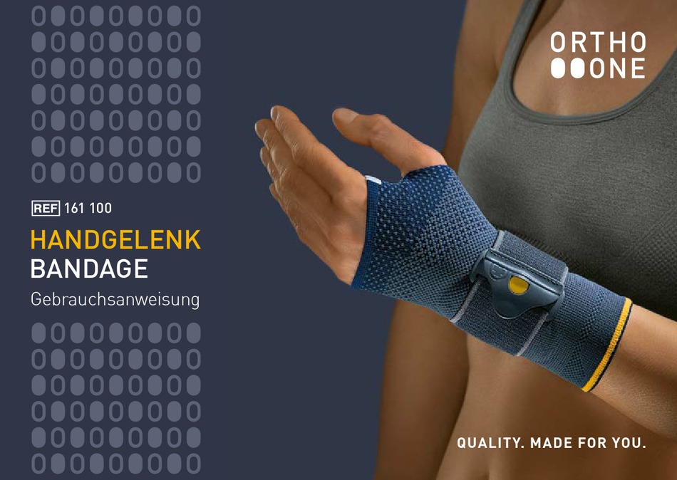 BORT ORTHO ONE 161 100 INSTRUCTIONS FOR USE MANUAL Pdf Download