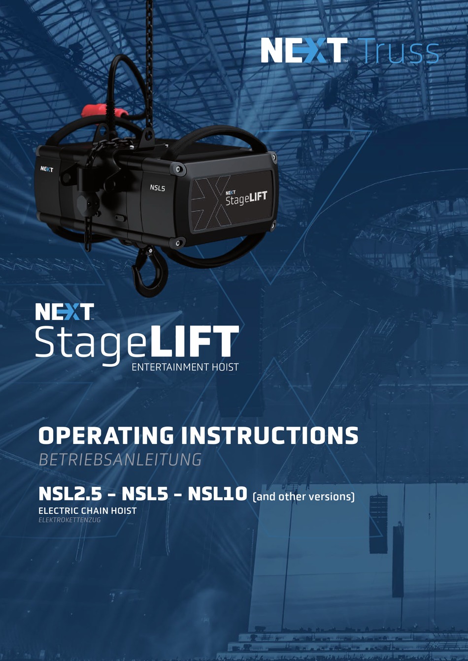 Cmco Next Truss Stagelift Nsl2 5 Operating Instructions Manual Pdf