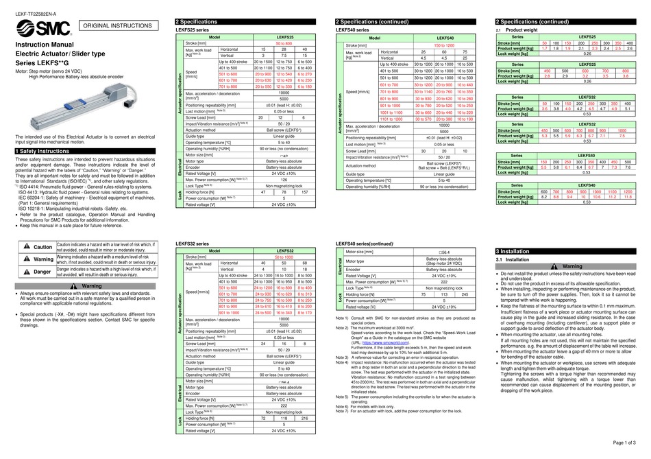 SMC NETWORKS LEKFS G SERIES INSTRUCTION MANUAL Pdf Download | ManualsLib