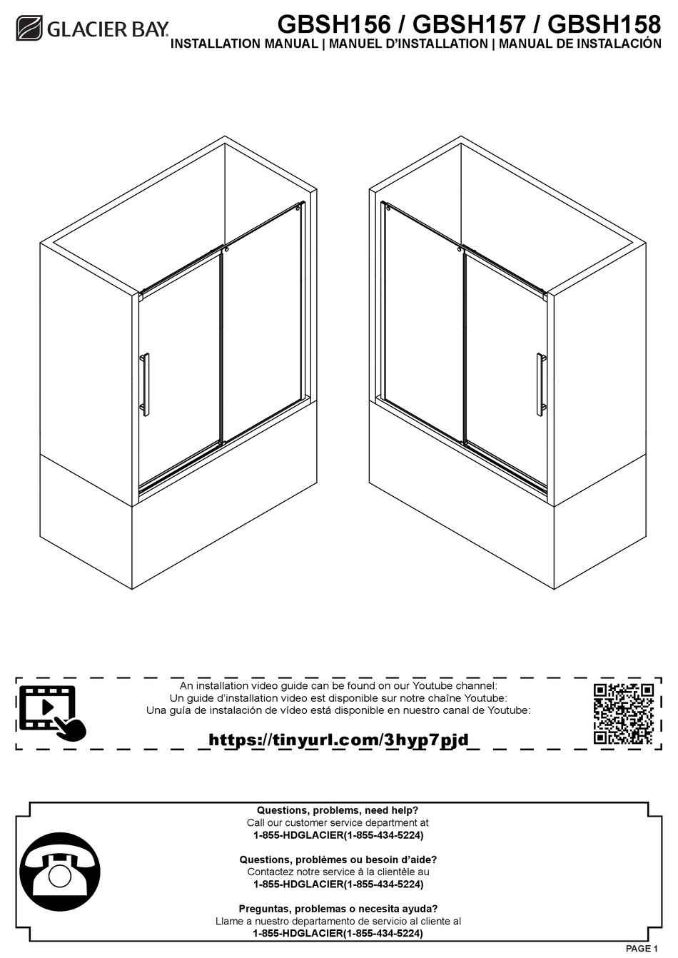 GLACIER BAY GBSH156 INSTALLATION MANUAL Pdf Download ManualsLib