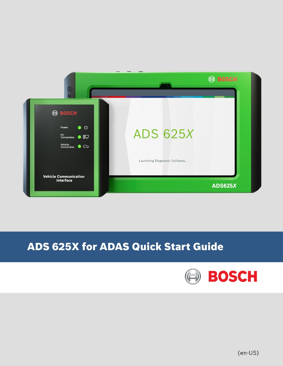 BOSCH ADS 625X QUICK START MANUAL Pdf Download ManualsLib