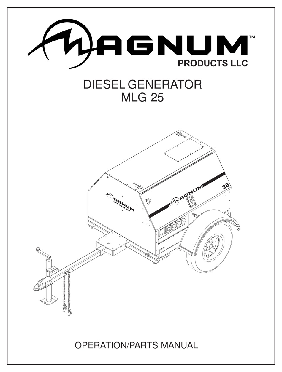 MAGNUM MLG 25 OPERATIONS & PARTS MANUAL Pdf Download | ManualsLib
