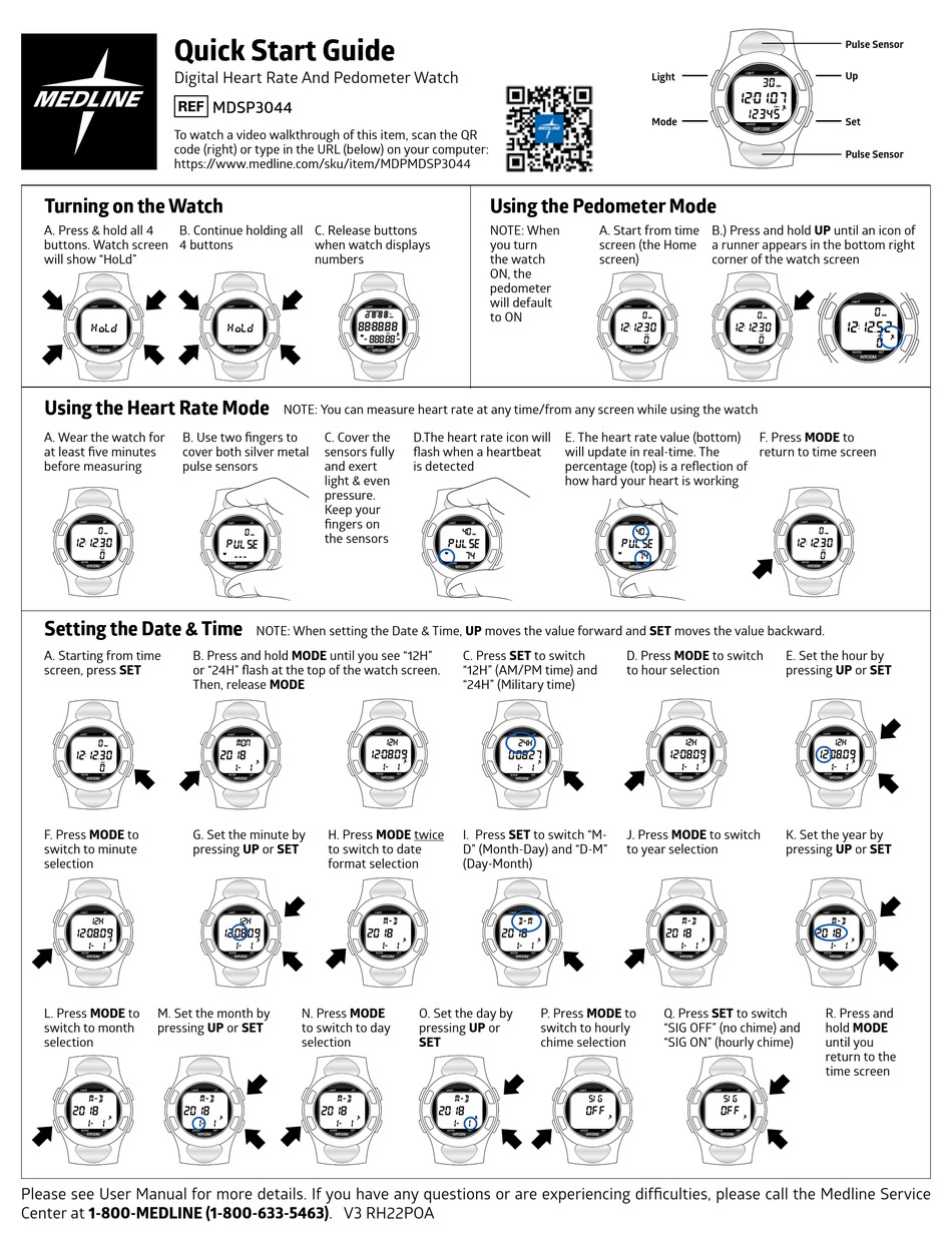 MEDLINE MDSP3044 QUICK START MANUAL Pdf Download ManualsLib