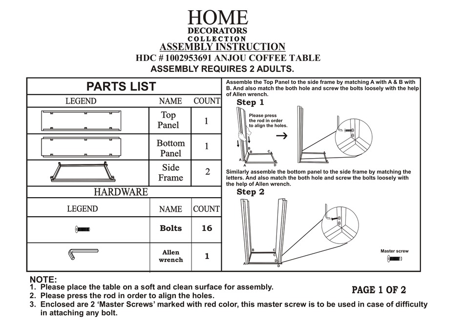 HOME DECORATORS COLLECTION 1002953691 ASSEMBLY INSTRUCTION Pdf Download 