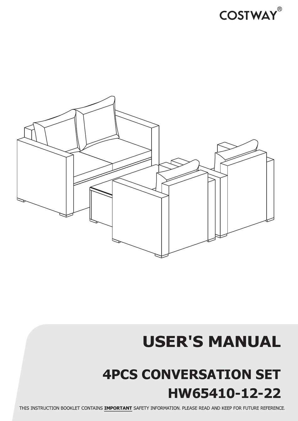 COSTWAY HW654101222 USER MANUAL Pdf Download ManualsLib