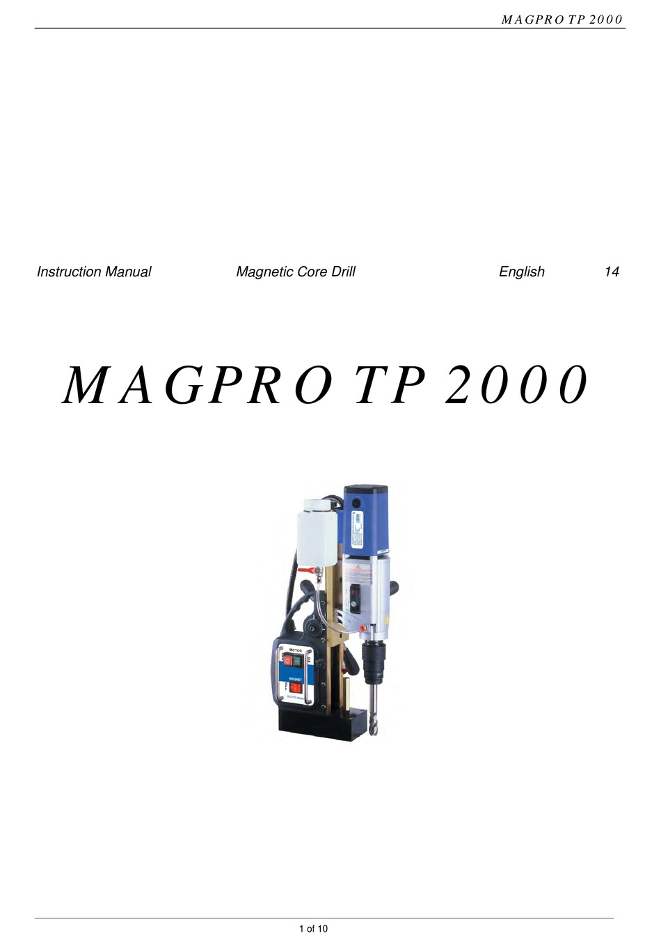 JEPSON MAGPRO TP 2000 INSTRUCTION MANUAL Pdf Download ManualsLib