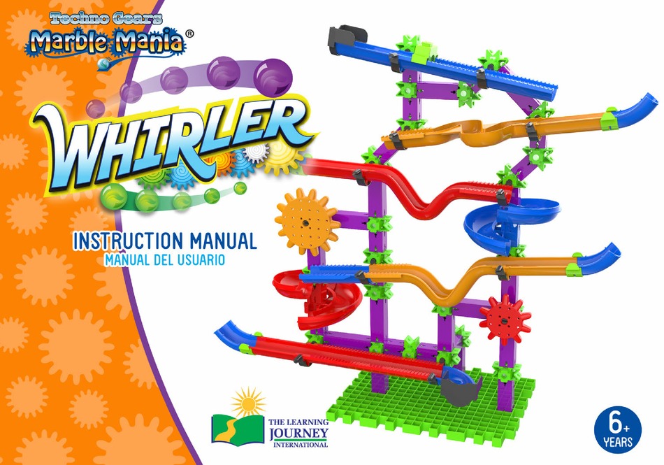 THE LEARNING JOURNEY TECHNO GEARS MARBLE MANIA WHIRLER INSTRUCTION