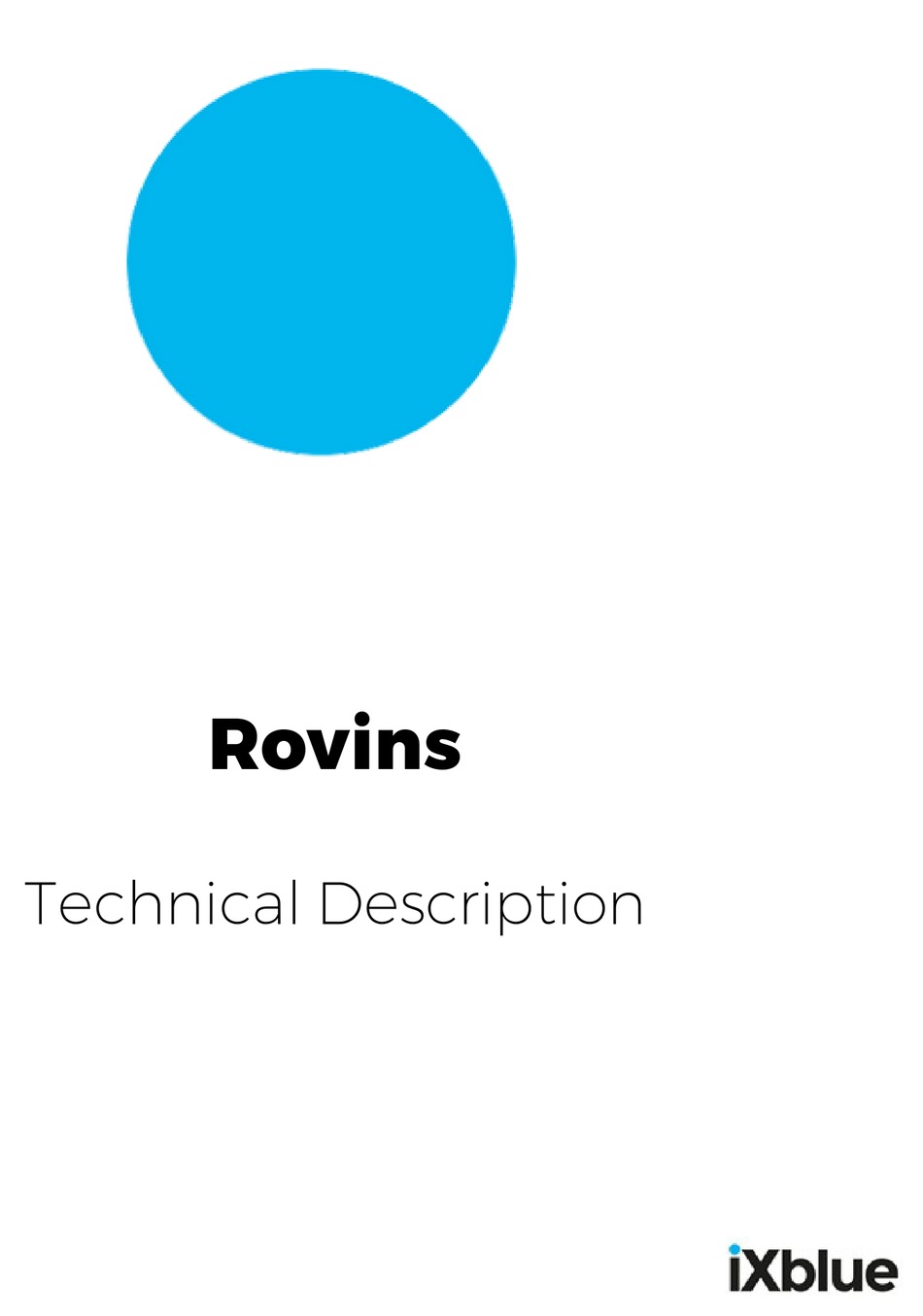 IXBLUE ROVINS TECHNICAL DESCRIPTION Pdf Download ManualsLib