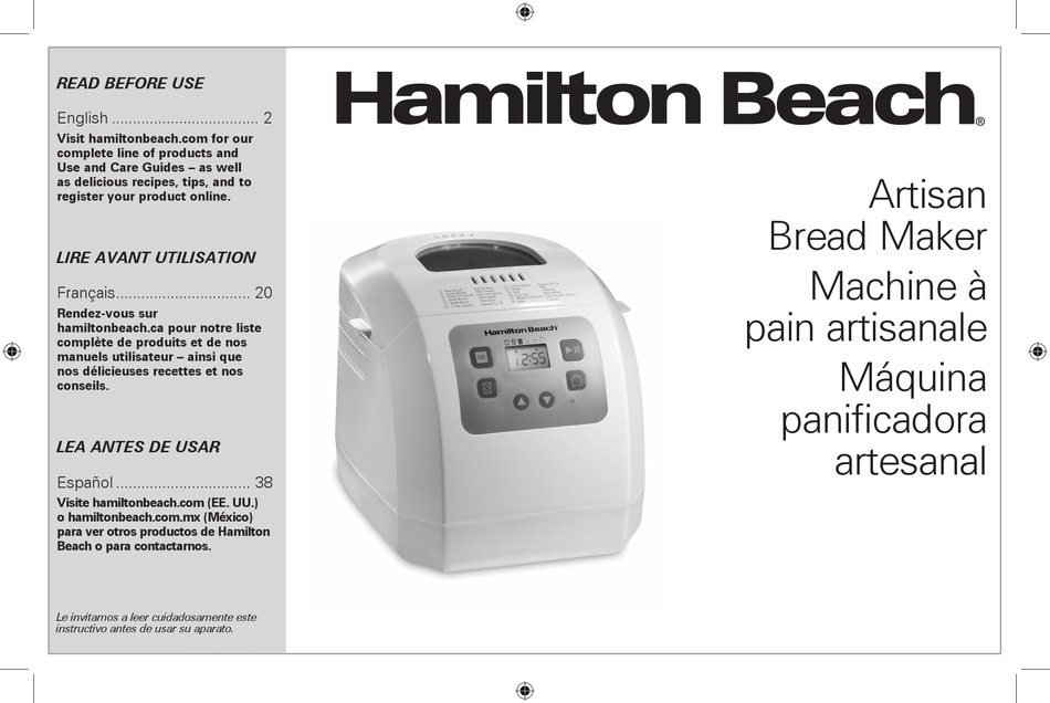 HAMILTON BEACH 29981 MANUAL Pdf Download ManualsLib