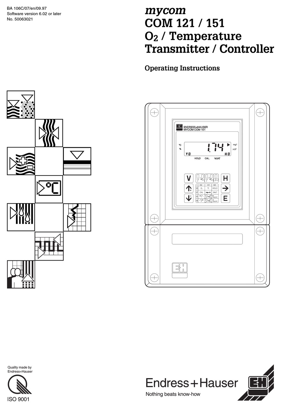ENDRESS+HAUSER COM 121 OPERATING INSTRUCTIONS MANUAL Pdf Download