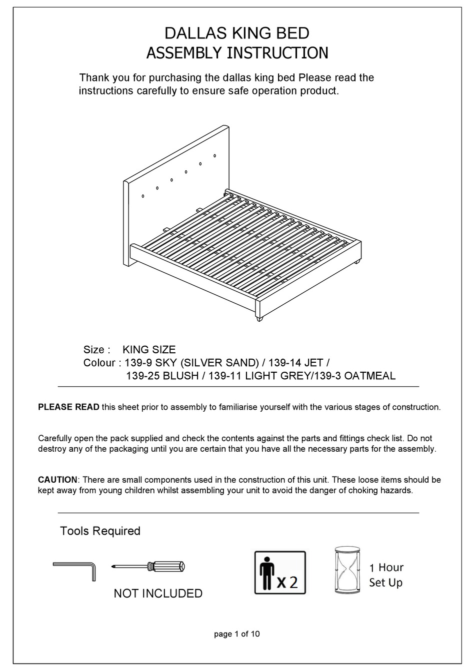 TARGET FURNITURE 1399 SKY ASSEMBLY INSTRUCTION MANUAL Pdf Download ManualsLib